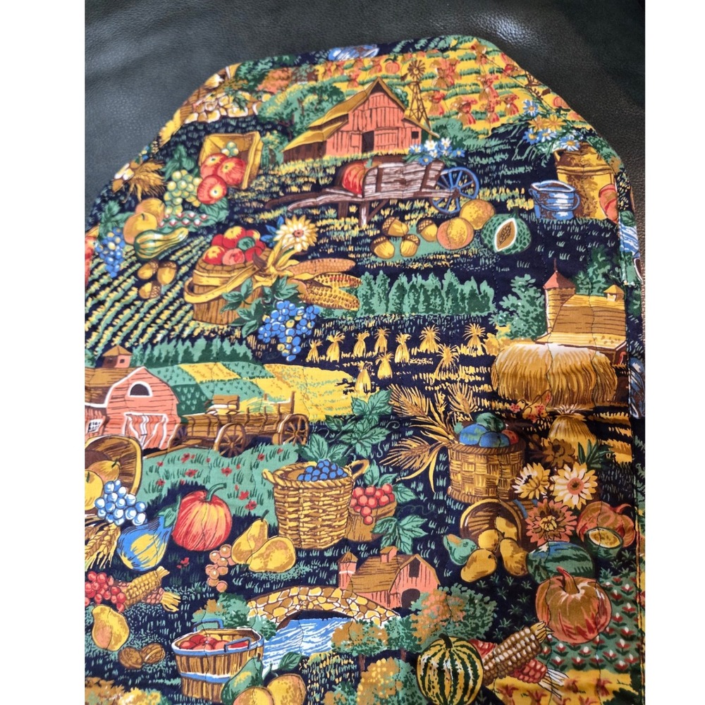 Unbranded Harvest Table Runner OS Multicolor‎ Excellent Quilted Farmhouse